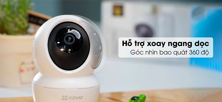 Camera IP Ezviz H6c 2.0MP FHD có tầm nhìn 360 độ