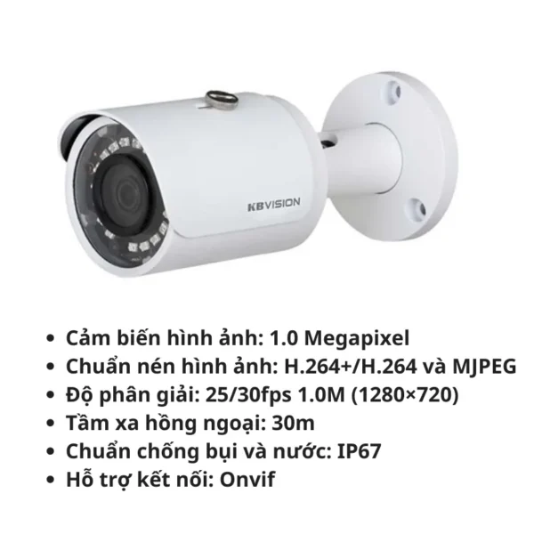 Camera IP 1MP KBVISION KX-Y1001N