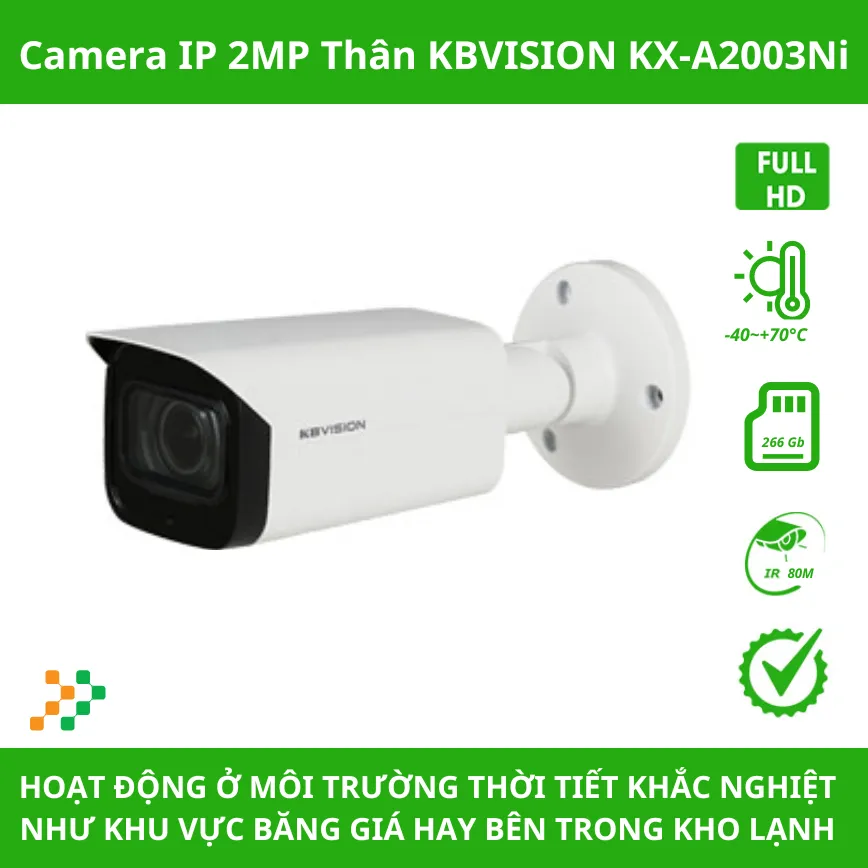 Camera IP 2MP Thân KBVISION KX-A2003Ni