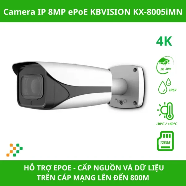 Camera IP 8MP ePoE KBVISION KX-8005iMN