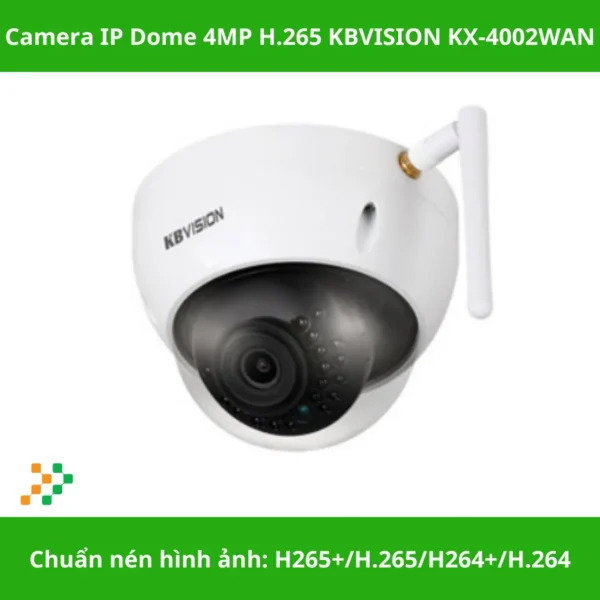 Camera IP Dome 4MP H.265 KBVISION KX-4002WAN