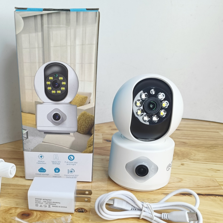 Camera Wifi Yoosee QD415 – 2 Mắt 2 Khung Hình Trong Nhà