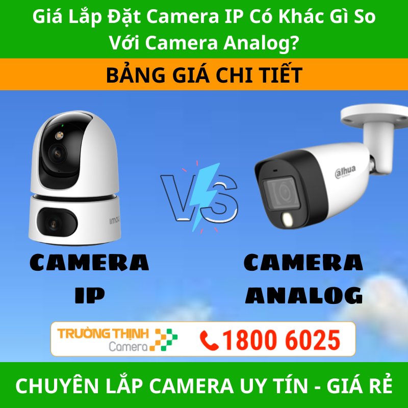 Giá Lắp Đặt Camera IP Có Khác Gì So Với Camera Analog?