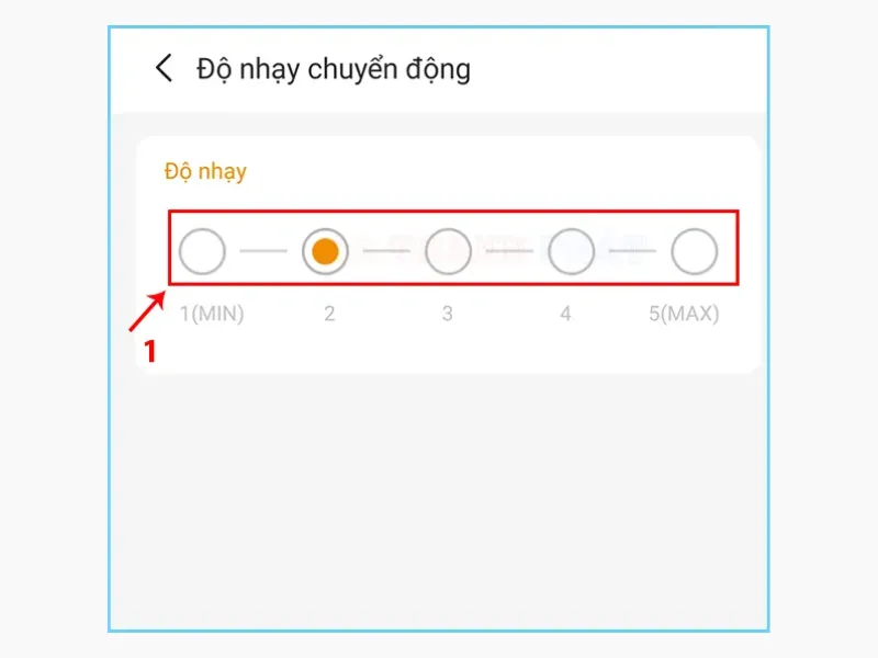 Độ nhạy cảm của cảm biến quá cao hoặc quá thấp