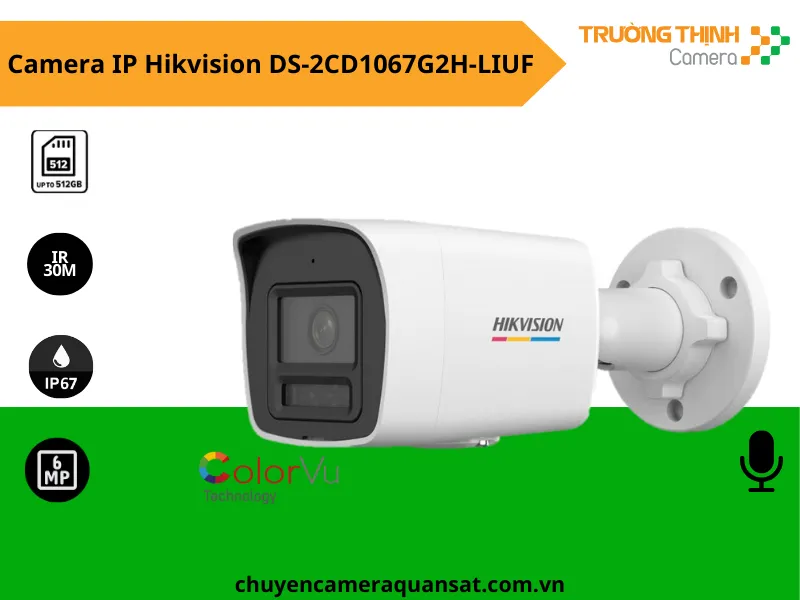 Camera Hikvision DS-2CD1067G2H-LIUF