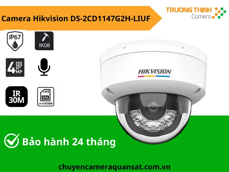 Camera IP Hikvision DS-2CD1147G2H-LIUF