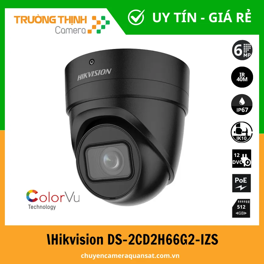 Camera Hikvision DS-2CD2H66G2-IZS 6MP